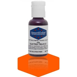 Electric Orange Soft Gel Paste Food Color - AmeriColor 163