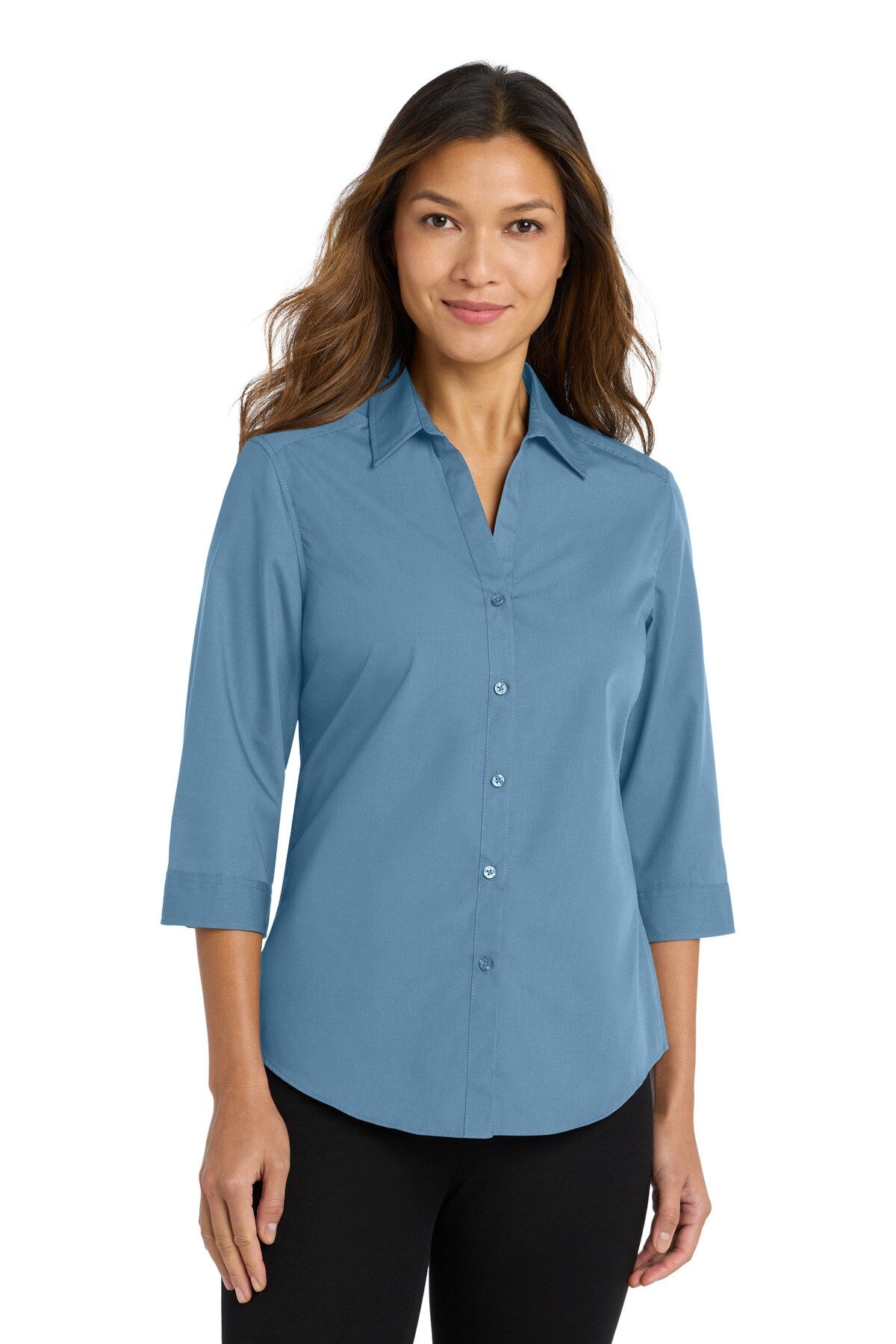 Port Authority® Carefree Poplin Shirt Womens Shirt