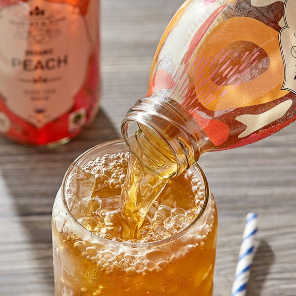 Harney & Sons Organic Peach Iced Tea 16 fl. oz. - 12/Case