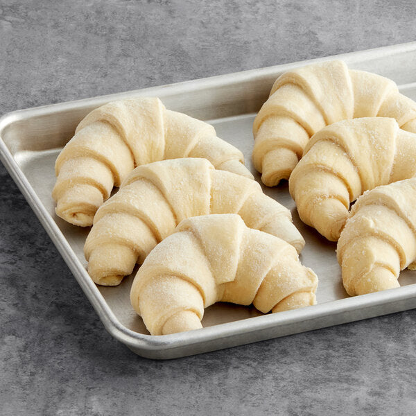 Gourmand Pastries Ready-to-Bake Pretzel Curved Butter Croissant 2.82 oz. - 60/Case