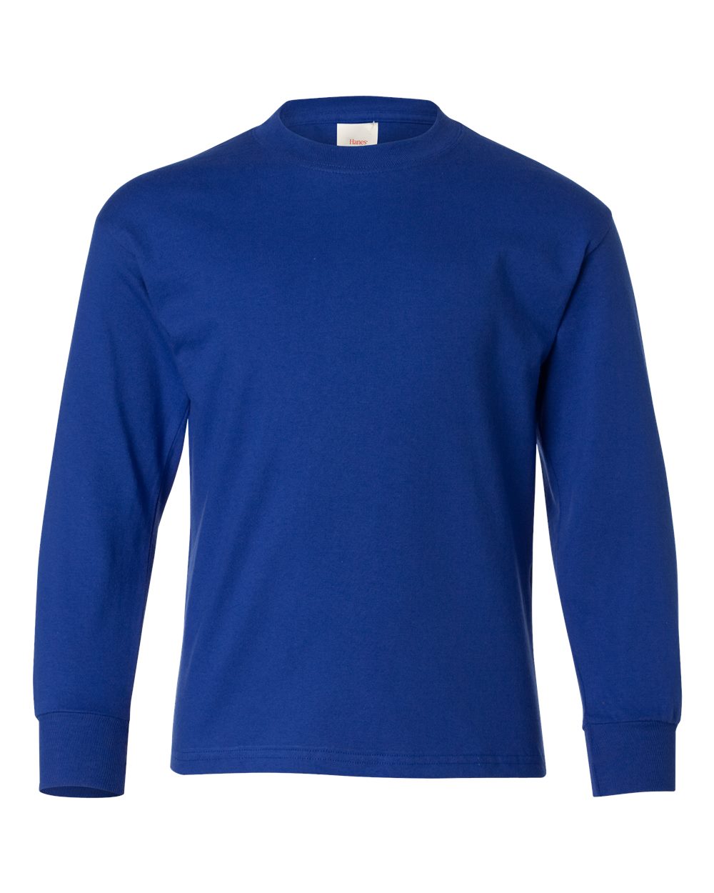 Hanes® Authentic Youth Crew Neck Long Sleeve T-Shirt