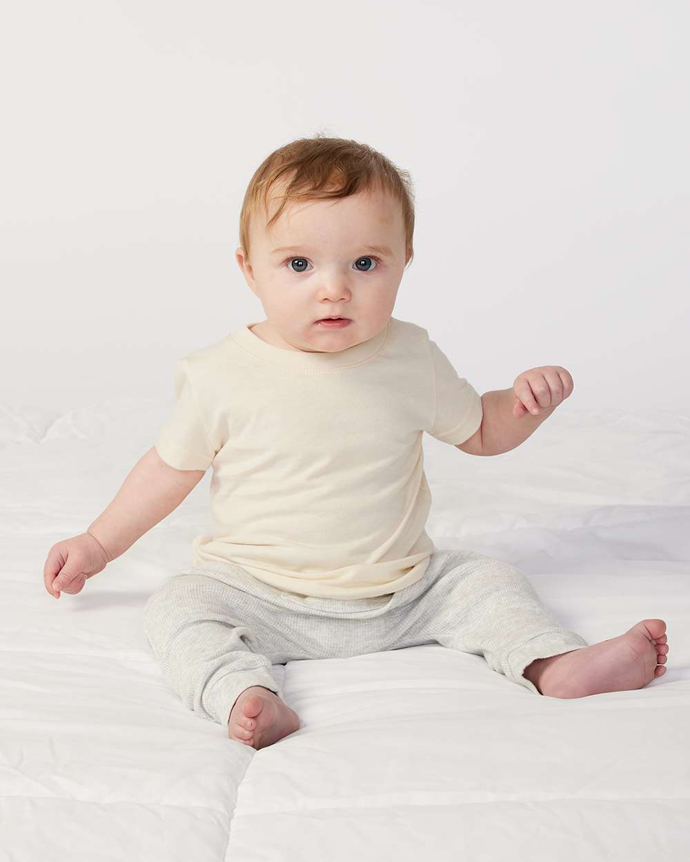 RADYAN® Infant Fine Jersey Short Sleeve Crew Neck Tee - 3322