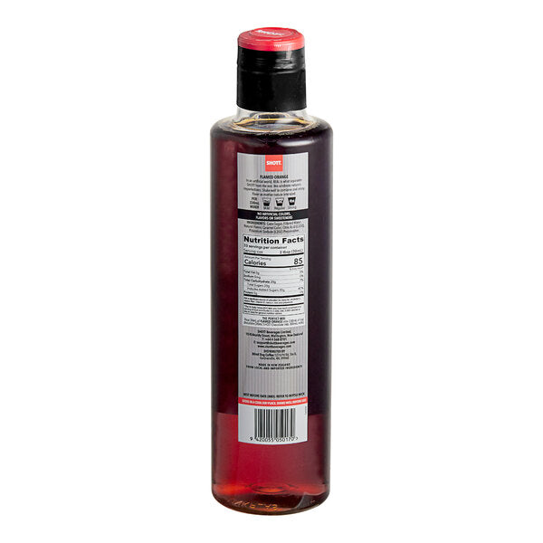 SHOTT Flamed Orange Concentrated Flavoring Syrup 1 Liter