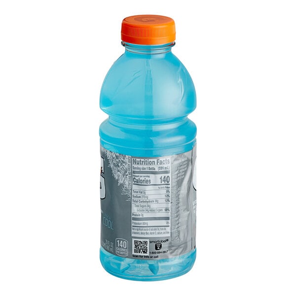Gatorade Thirst Quencher Frost Glacier Freeze Sports Drink 20 fl. oz. - 24/Case