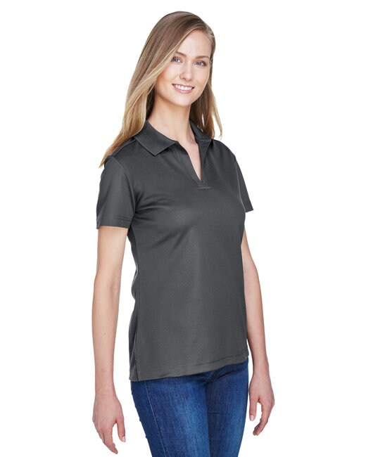 Devon & Jones® CrownLux Performance Ladies Plaited Polo