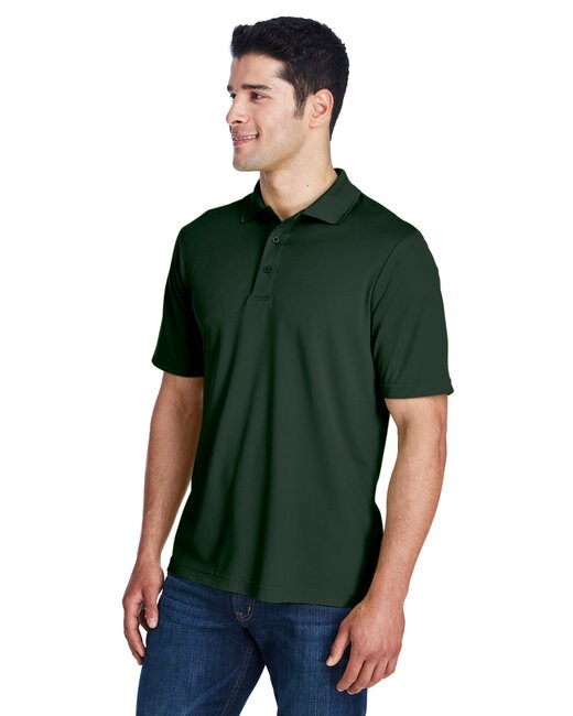 CORE365®Men's Origin Performance Piqué Polo Shirt – Moisture-Wicking, UV Protection, Anti-Microbial, 100% Polyester