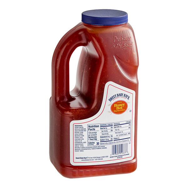 Sweet Baby Ray's Hot Honey Wing Sauce and Glaze 0.5 Gallon - 4/Case