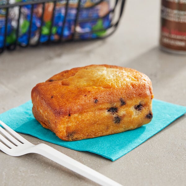Ne-Mo's Bakery Individually Wrapped Wild Blueberry Cake Bread 4 oz. - 12/Case