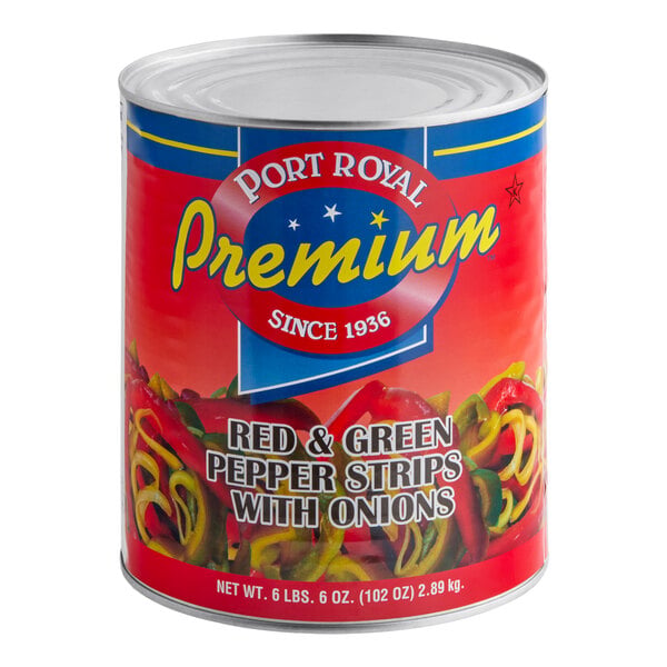 #10 Can Mixed Pepper Strips with Onions - 6/Case