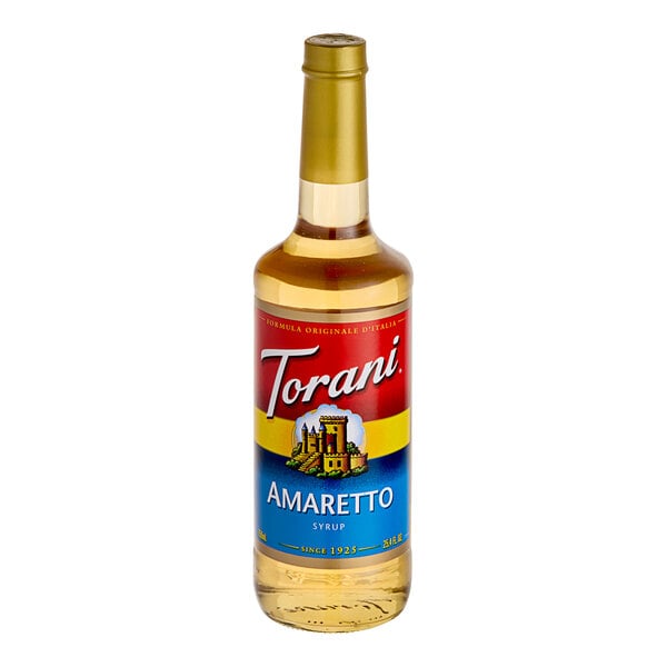 Torani Amaretto Flavoring Syrup 750 mL Glass Bottle