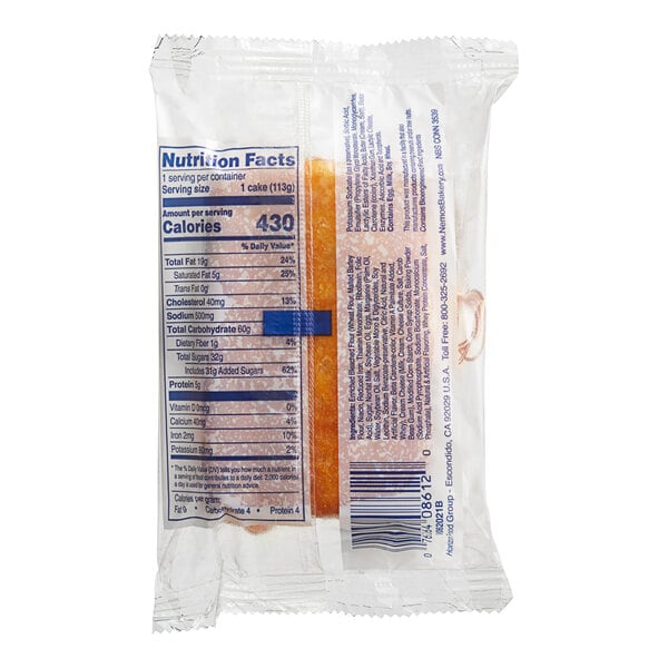 Ne-Mo's Bakery Frozen Individually Wrapped Cream Cheese Coffee Cake 4 oz. - 12/Case