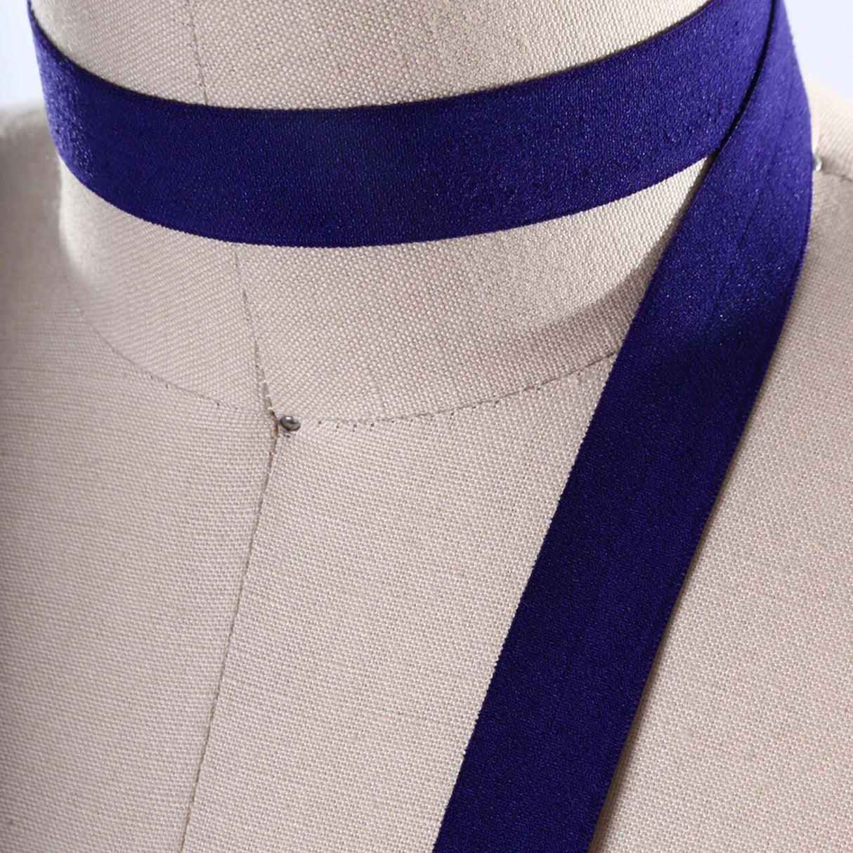 5/8" 3 Yards Dark Purple Fold Over Elastic Trim Foldover Elastic for Hair Bows DIY Sewing