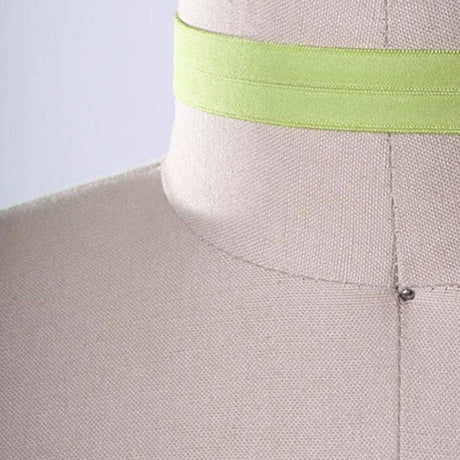 5/8" Lime Green Fold Over Elastic Trim 3 Yards