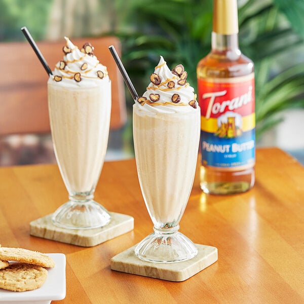 Torani Peanut Butter Flavoring Syrup 750 mL Glass Bottle