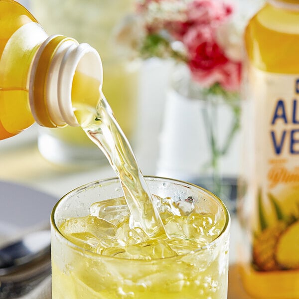 Goya Pineapple Aloe Vera Drink 16.9 fl. oz. - 12/Case
