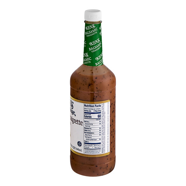 Ken's Foods Balsamic Vinaigrette 32 fl. oz. - 6/Case