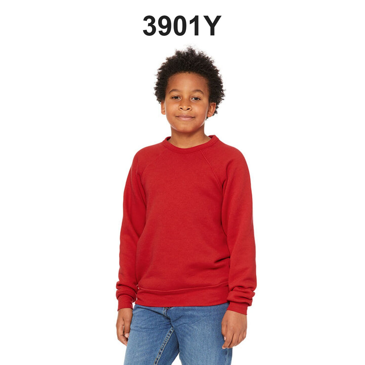 BELLA + CANVAS® Youth Sponge Fleece Crewneck Sweatshirt