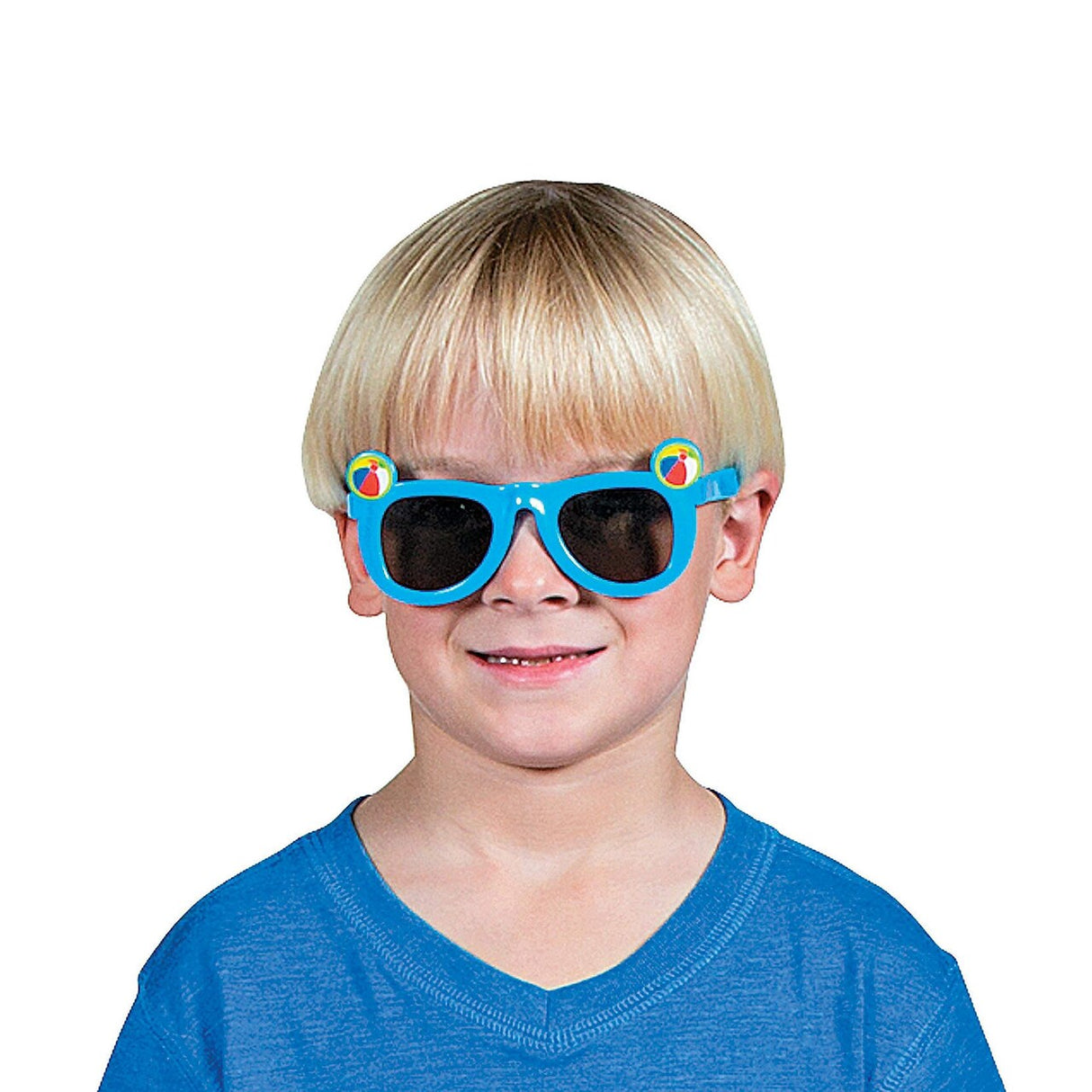 Colorful Kids Summer Fun Icon Sunglasses - 12 Pc. for Parties