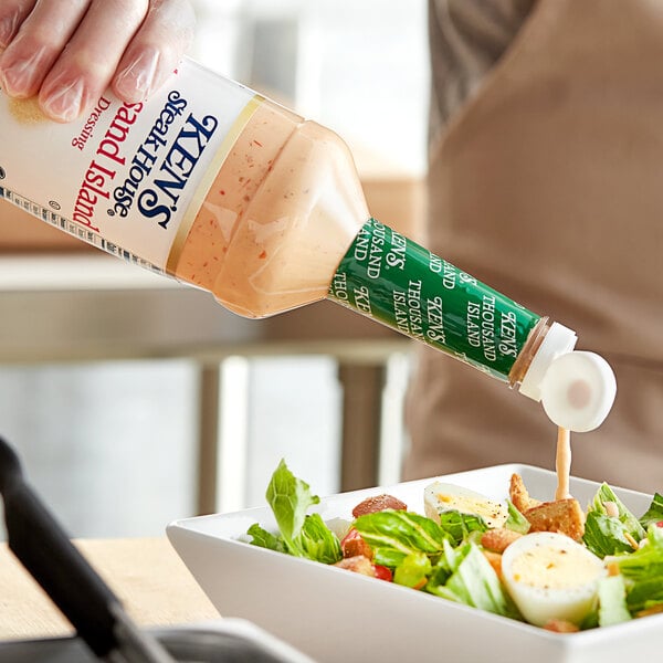 Ken's Foods Supreme Thousand Island Dressing 32 fl. oz. - 6/Case