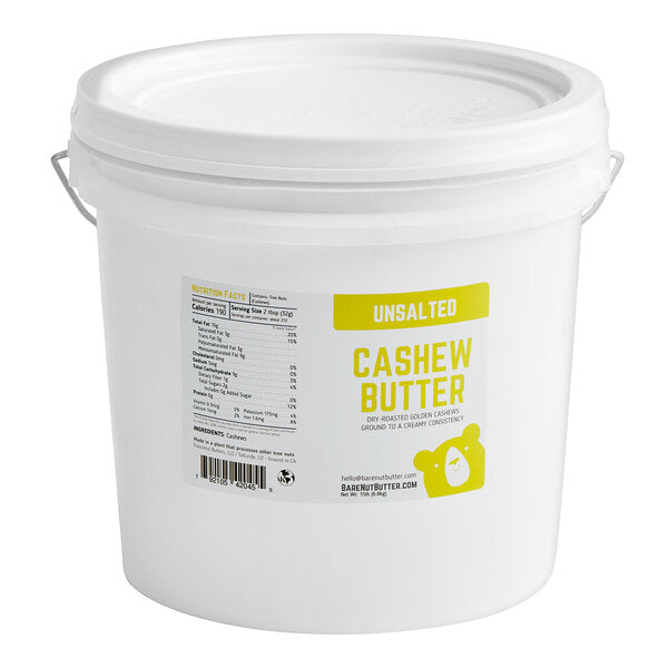 Bare Nut Butter Unsalted Cashew Butter 15 lb.
