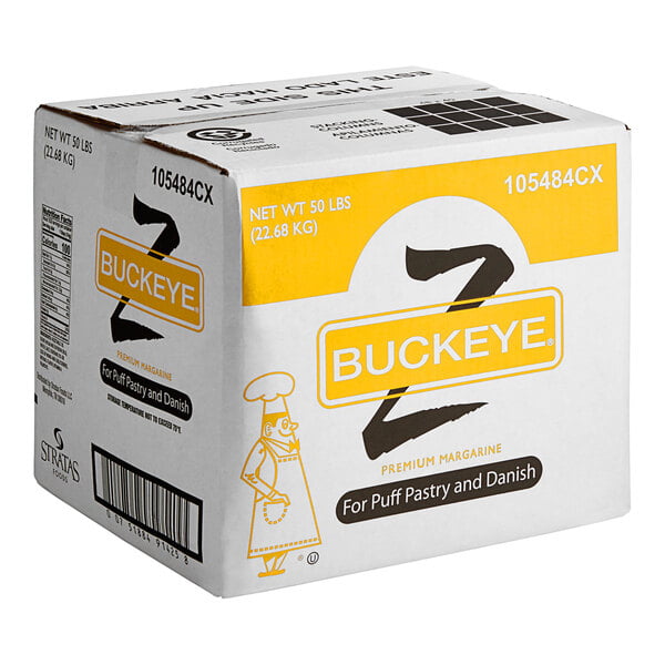 Stratas Buckeye Z Puff Pastry & Danish Margarine Shortening 50 lb. – Premium Bulk Baking Fat