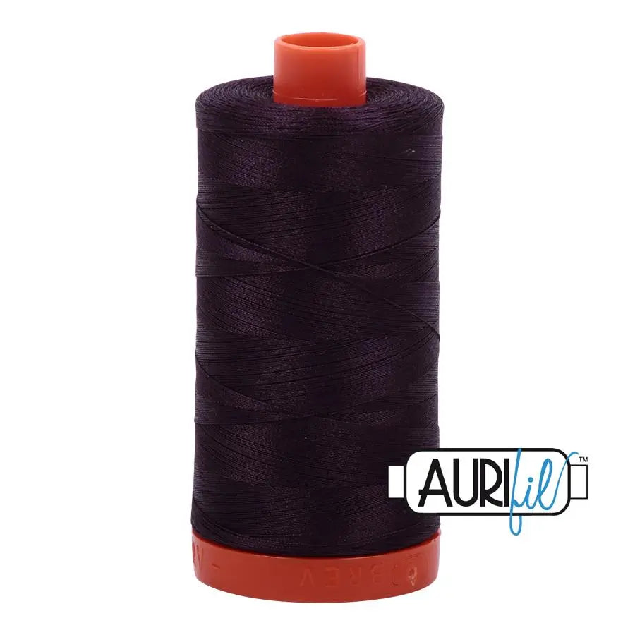 Cotton Thread 50wt Aubergine Aurifil Large Spool