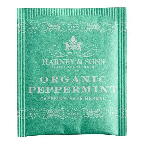 Harney & Sons Organic Peppermint Herbal Tea Bags - 50/Box
