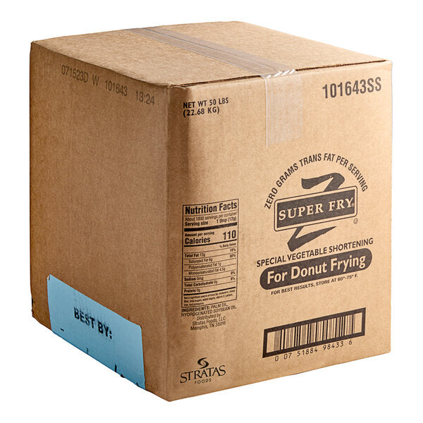 Stratas Super Fry Z Donut Shortening 50 lb. – Bulk Deep Frying Fat