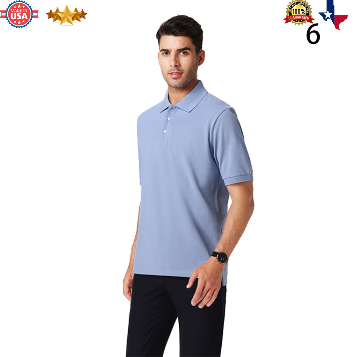 Relaxed-Fit Polo T-Shirt for Casual, Comfort or Regular and stylish design