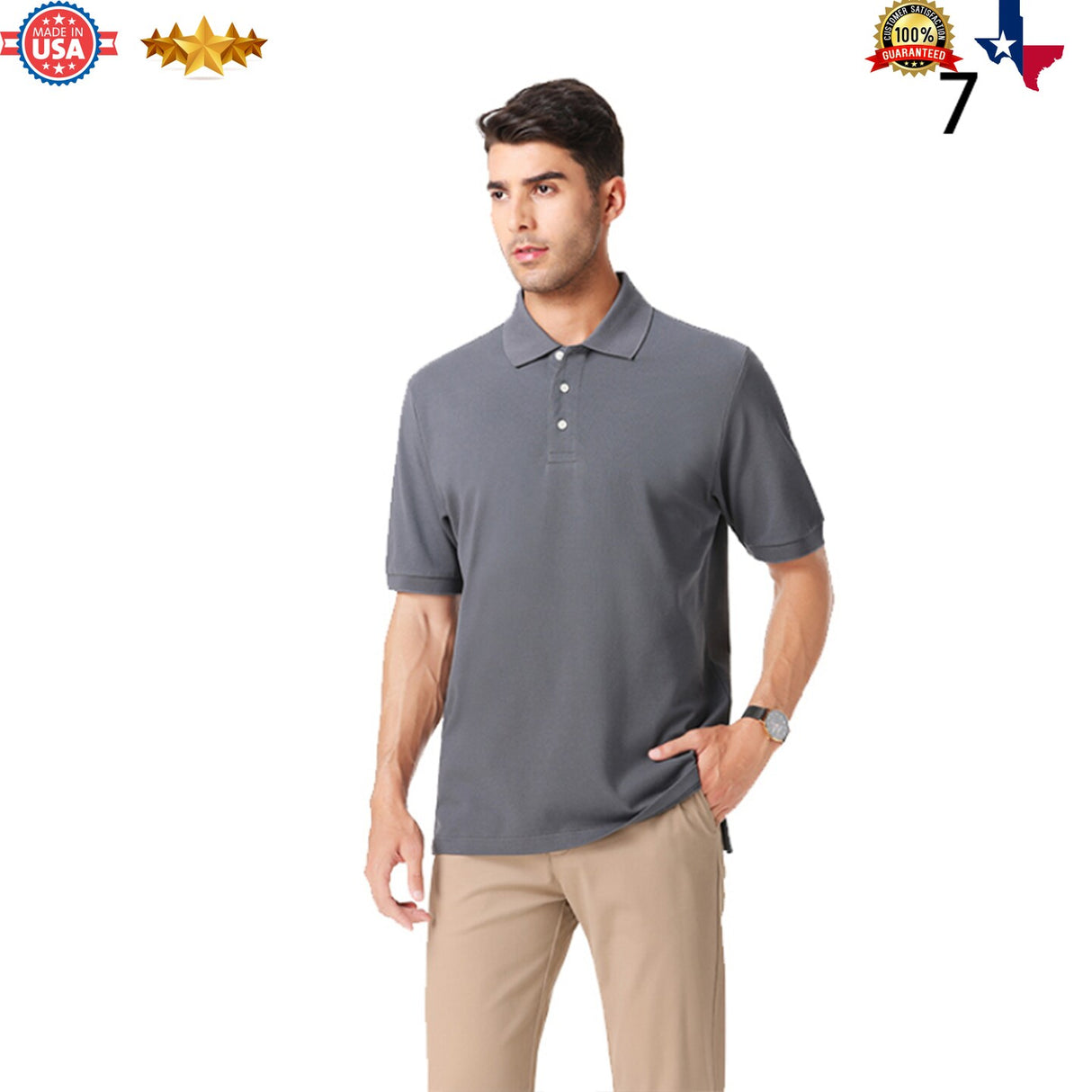 Relaxed-Fit Polo T-Shirt for Casual, Comfort or Regular and stylish design