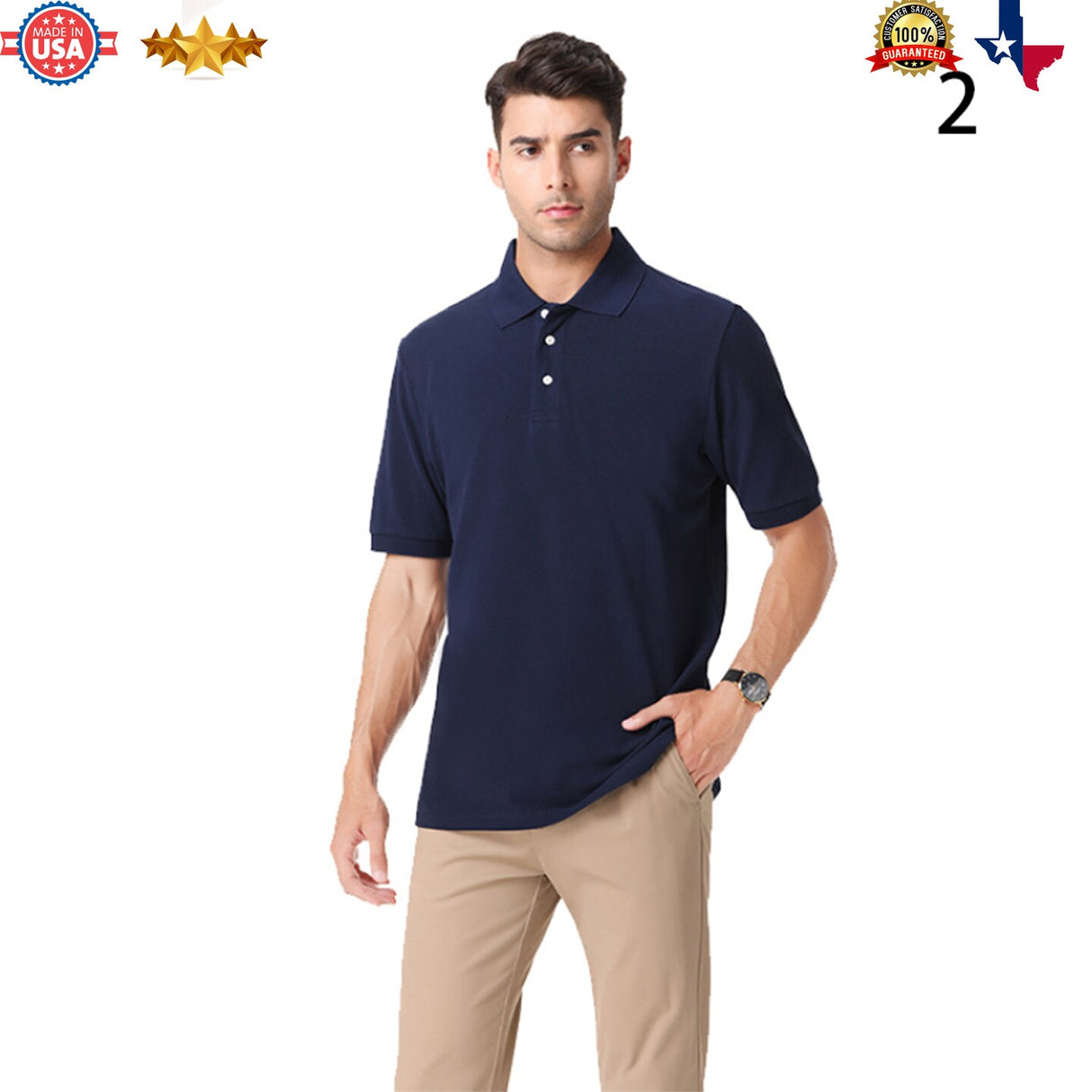 Relaxed-Fit Polo T-Shirt for Casual, Comfort or Regular and stylish design
