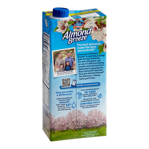 Almond Breeze Vanilla Almond Milk 32 fl. oz. - 12/Case