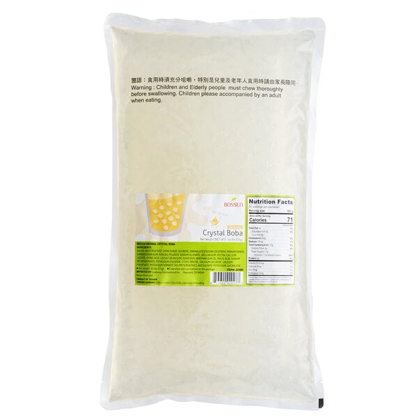 Bossen Original Crystal Boba in Syrup 4.4 lb. - 6/Case