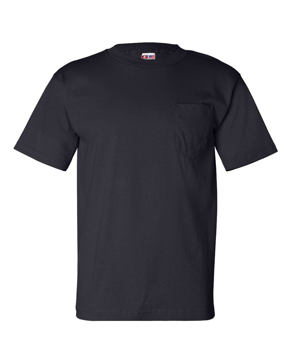 USA-Made Short Sleeve Crewneck Pocket T-Shirt