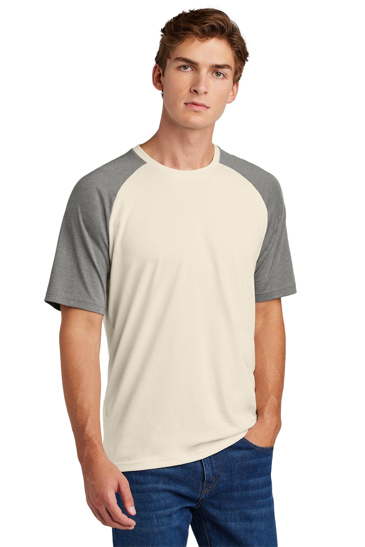 Sport-Tek® Crew Neck Short Sleeve Halftime Raglan Tee