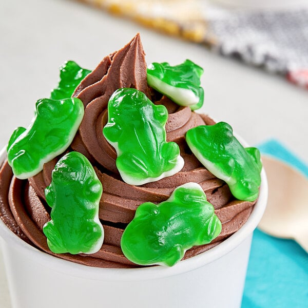 Vidal Gummy Green Frogs 4.4 lb. - 6/Case