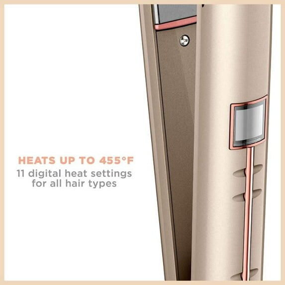 Conair 76858111 InfinitiPro Frizz Free Titanium Ceramic Flat Iron – 1 Inch