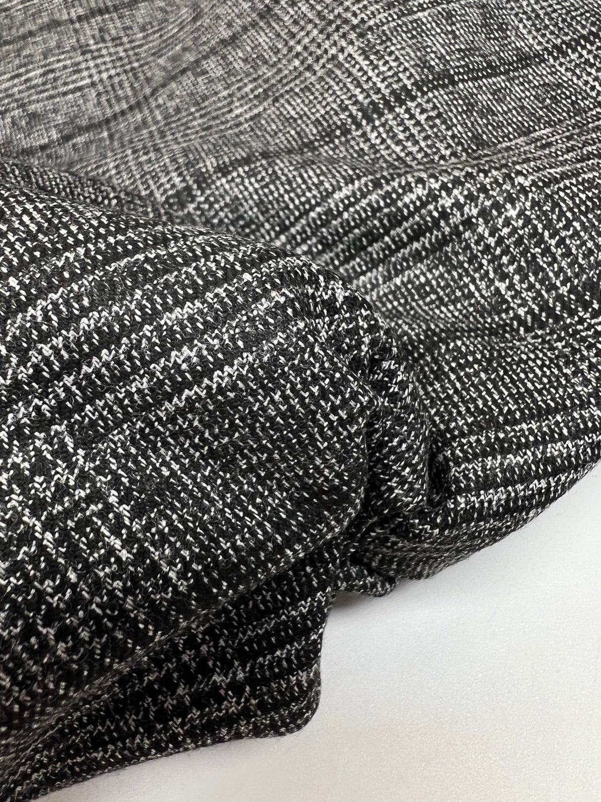 Polyamid Viscose Checked Suiting Fabric