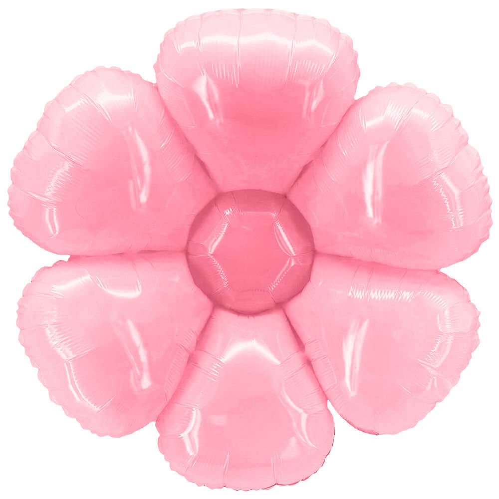 Flower Shape Pink Plastic Balloon