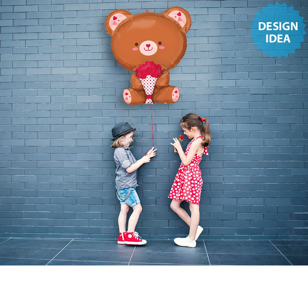 Foil Balloon Teddy Garland