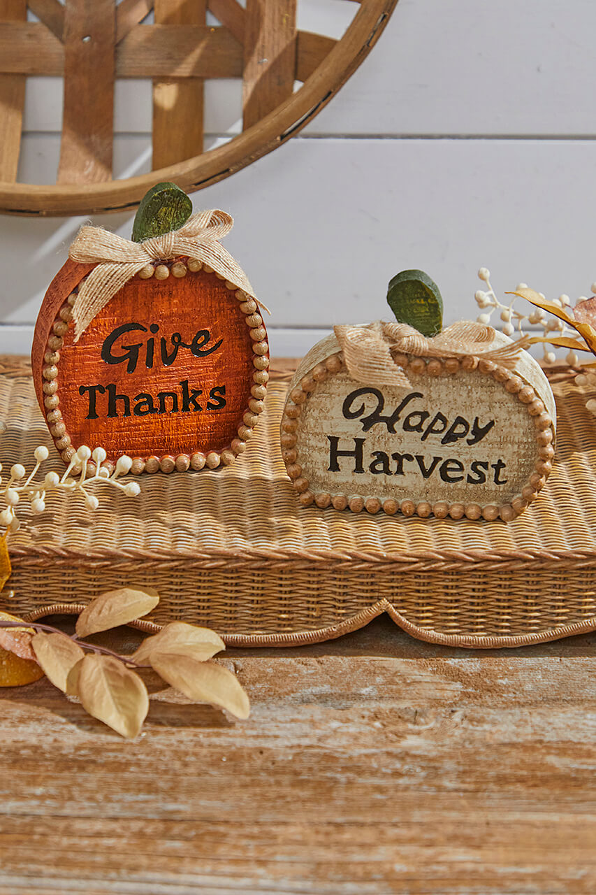 5.5" Resin Harvest Pumpkin