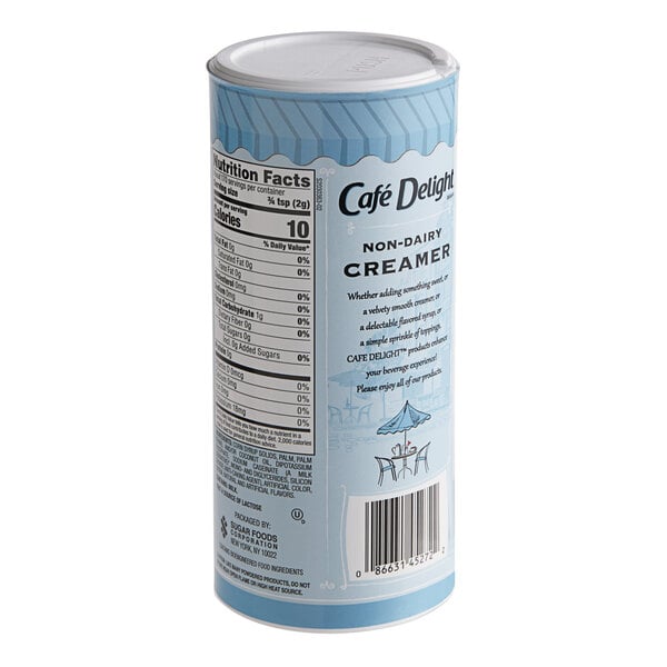 Cafe Delight 12 oz. Non-Dairy Powdered Creamer Canister - 24/Case