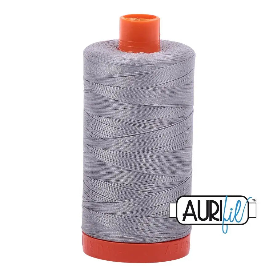 Cotton Thread Grey Mist Aurifil 50wt Large Spool