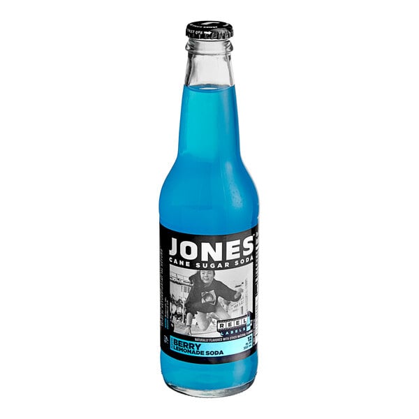 Jones Berry Lemonade Soda 12 oz. - 24/Case