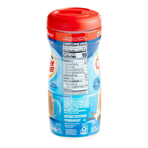Nestle Coffee-Mate 15 oz. French Vanilla Non-Dairy Coffee Creamer Shaker - 12/Case