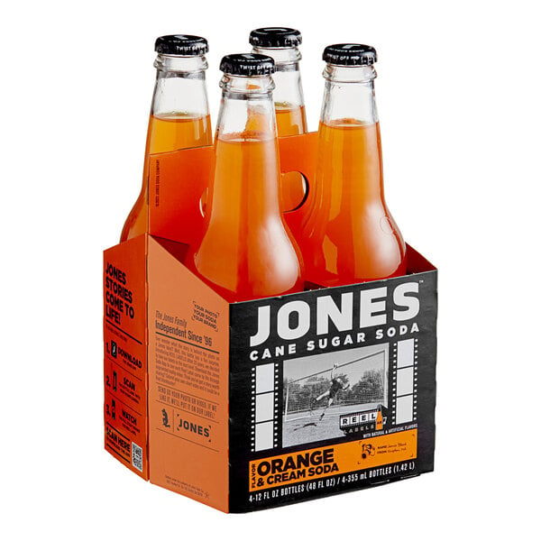 Jones Orange & Cream Soda 12 oz. - 24/Case