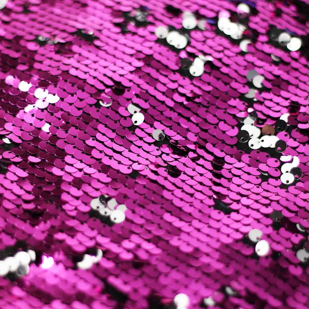 Bojangles Sequins Poly Spandex Fabric - Multiple Colors, Reversible Round Sequins, 50-52" Width (1 Yard)