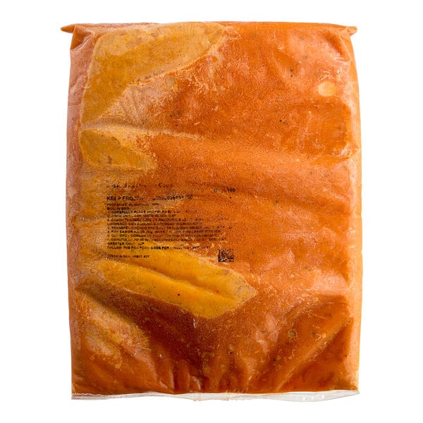Chef Francisco Roasted Red Pepper and Gouda Soup 4 lb. - 4/Case