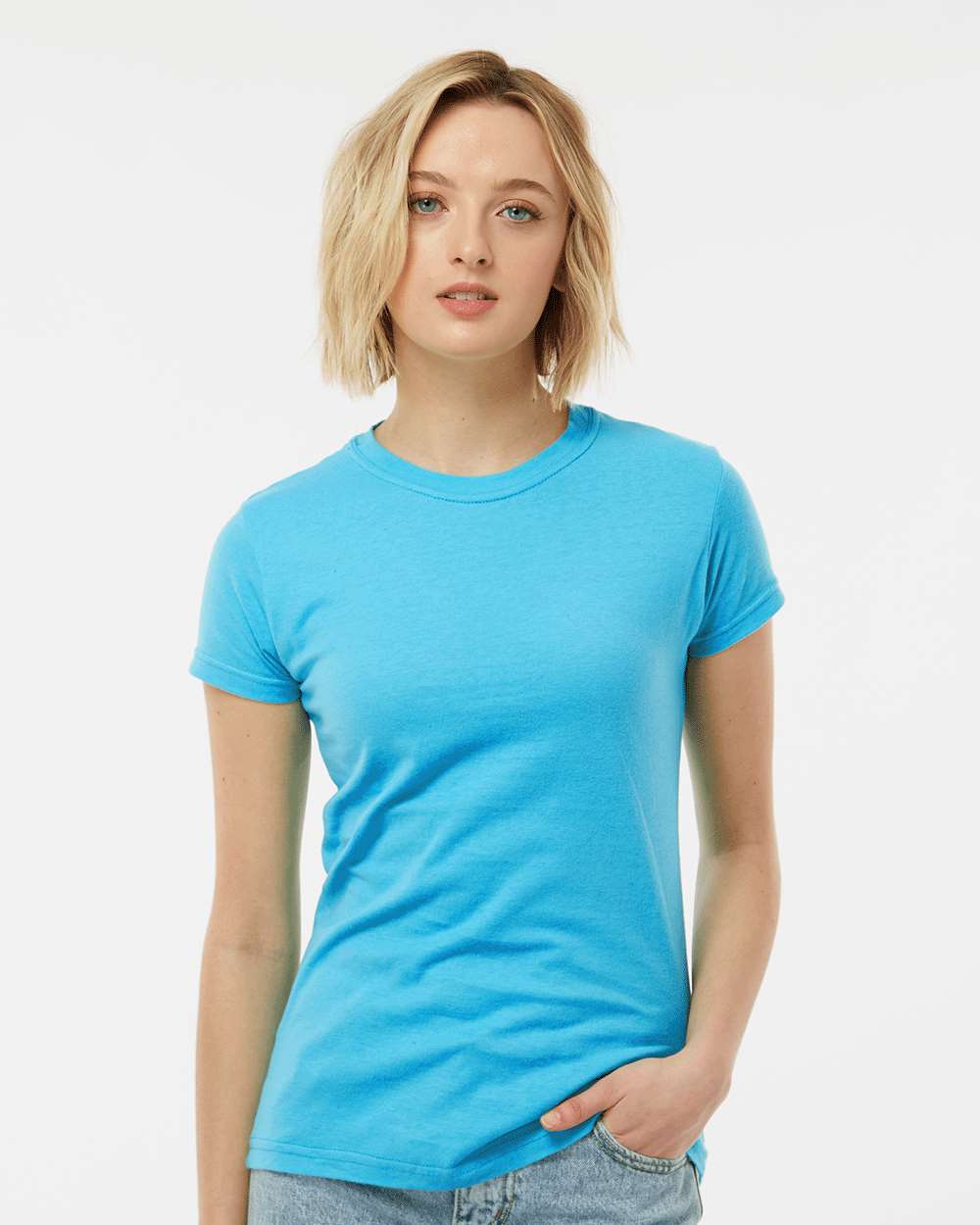 Tultex® Women's Fine Jersey Slim Fit Short Sleeve Crewneck T-Shirt