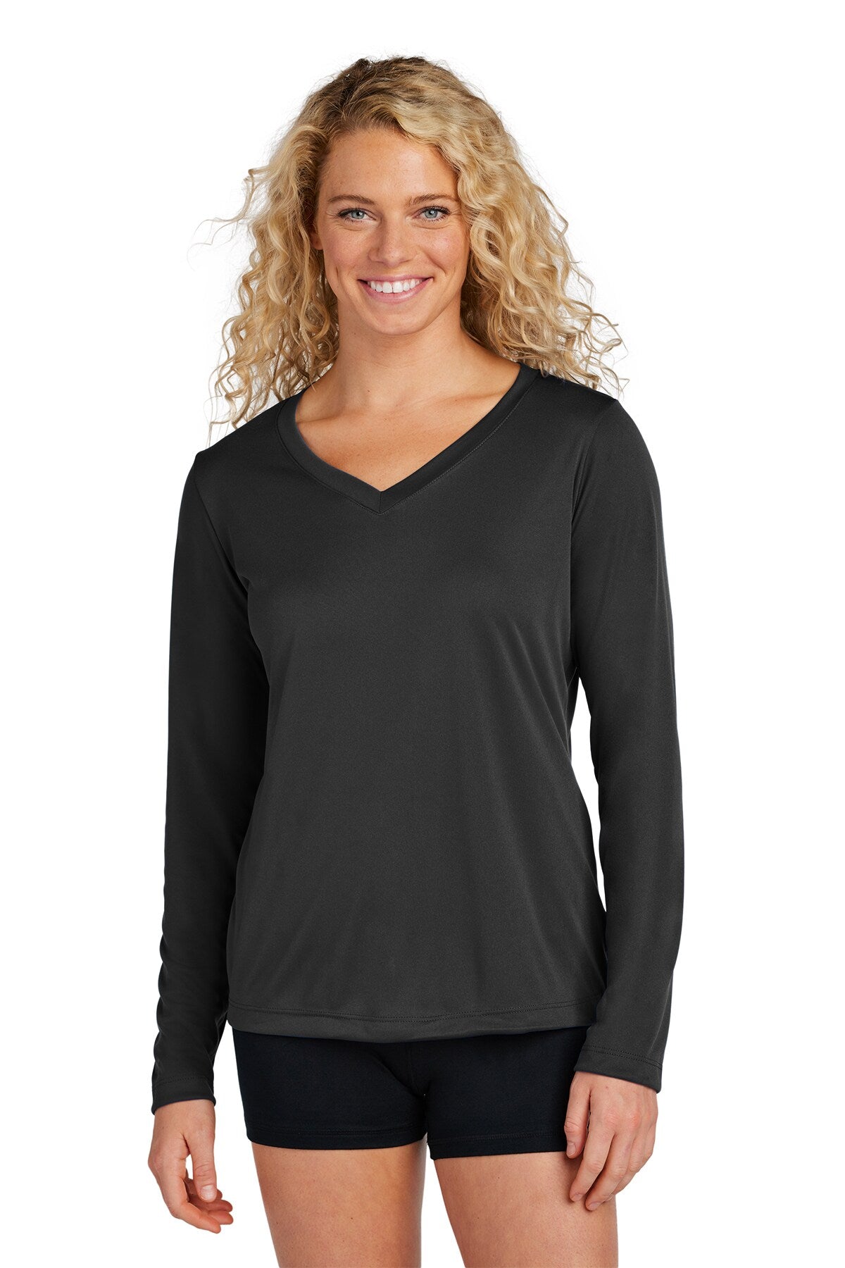 Sport-Tek® Women's Long Sleeve PosiCharge Competitor V-Neck Tee